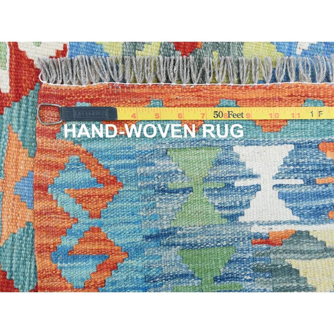 Handmade Flat Weave Area Rug > Design# CCSR81345 > Size: 4'-1" x 5'-10"