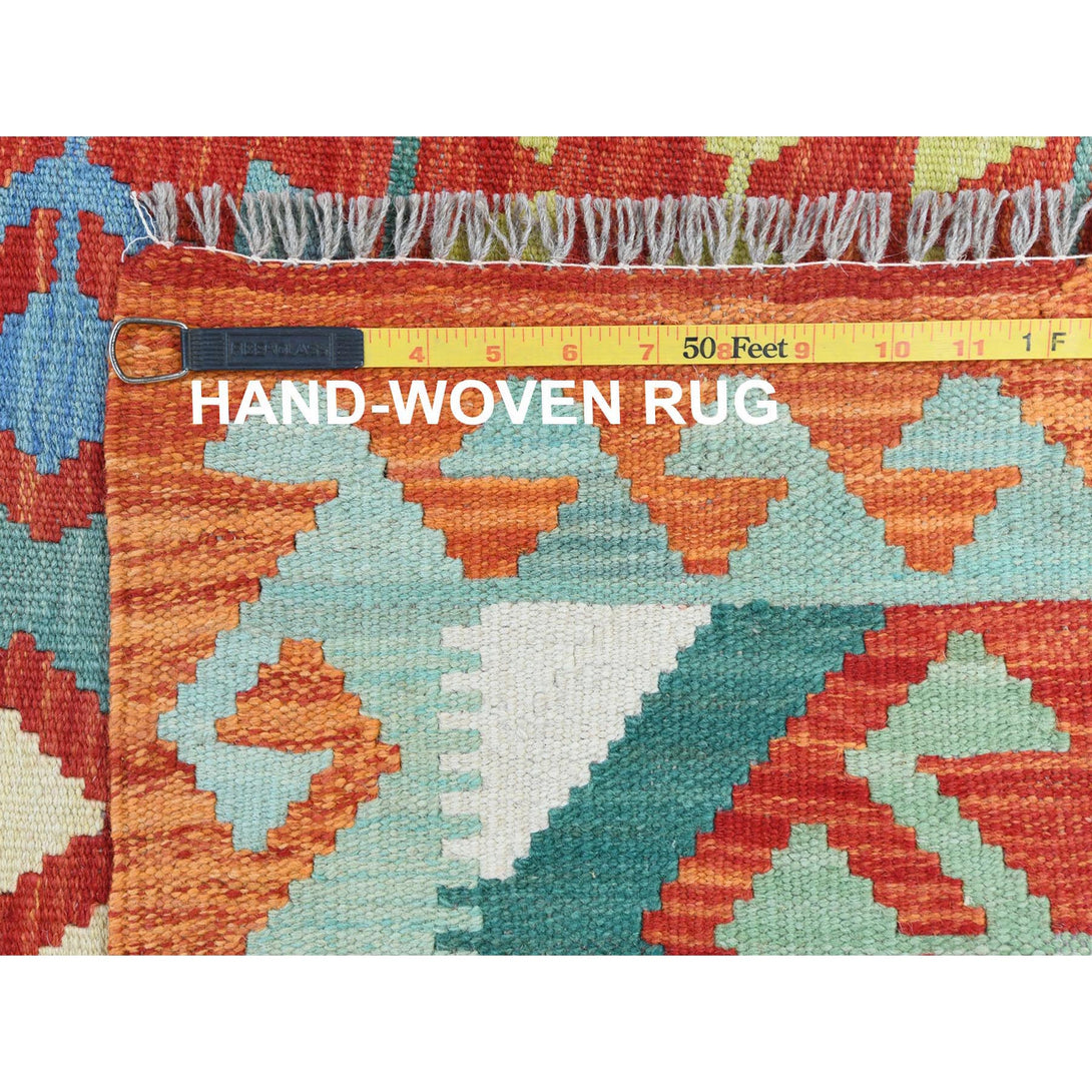 Handmade Flat Weave Area Rug > Design# CCSR81346 > Size: 4'-2" x 6'-0"