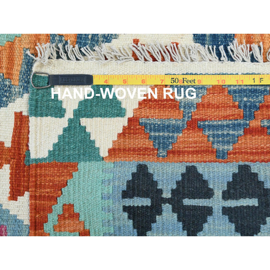 Handmade Flat Weave Area Rug > Design# CCSR81348 > Size: 4'-3" x 5'-8"