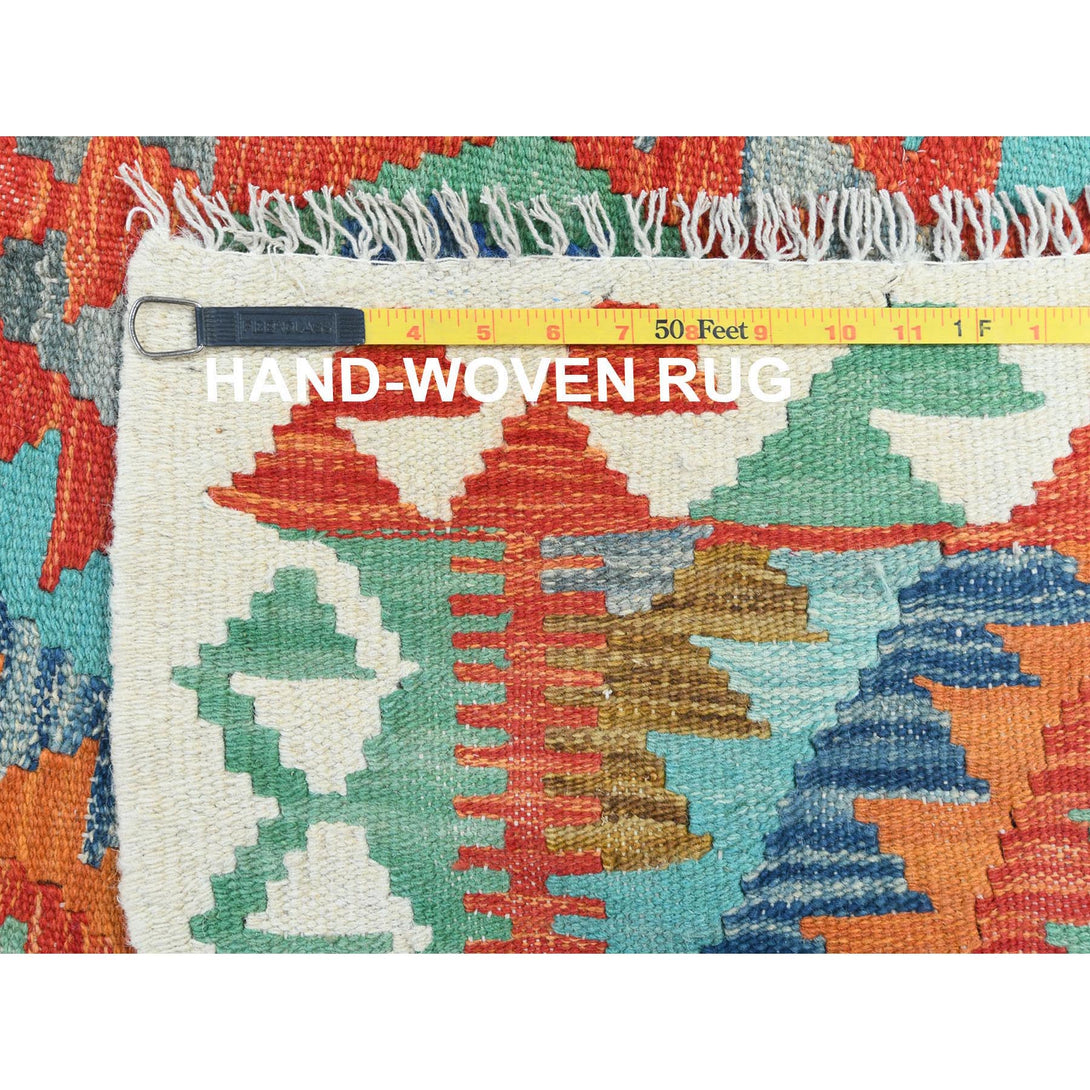 Handmade Flat Weave Area Rug > Design# CCSR81352 > Size: 4'-2" x 6'-0"
