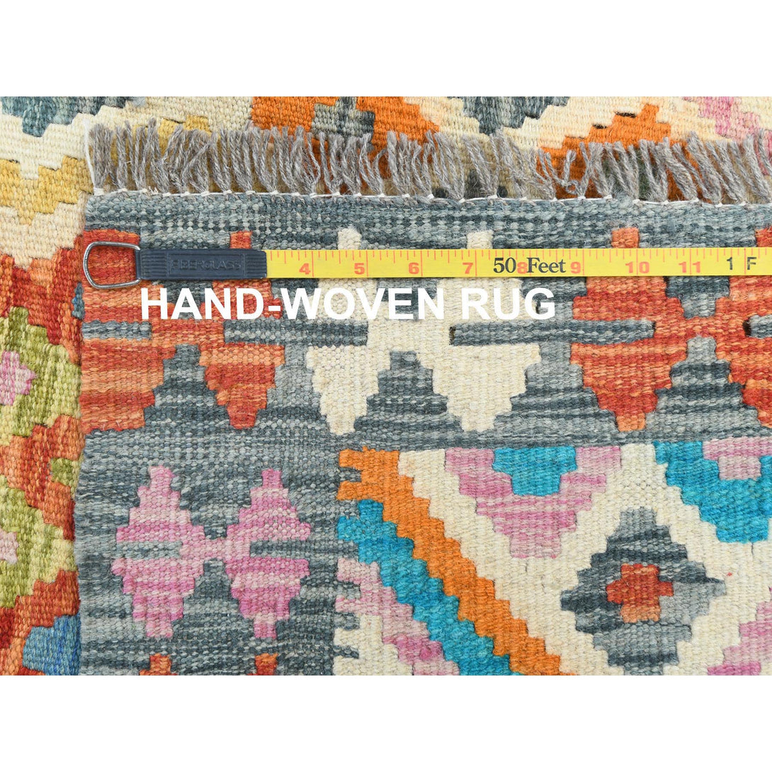 Handmade Flat Weave Area Rug > Design# CCSR81367 > Size: 4'-2" x 6'-0"
