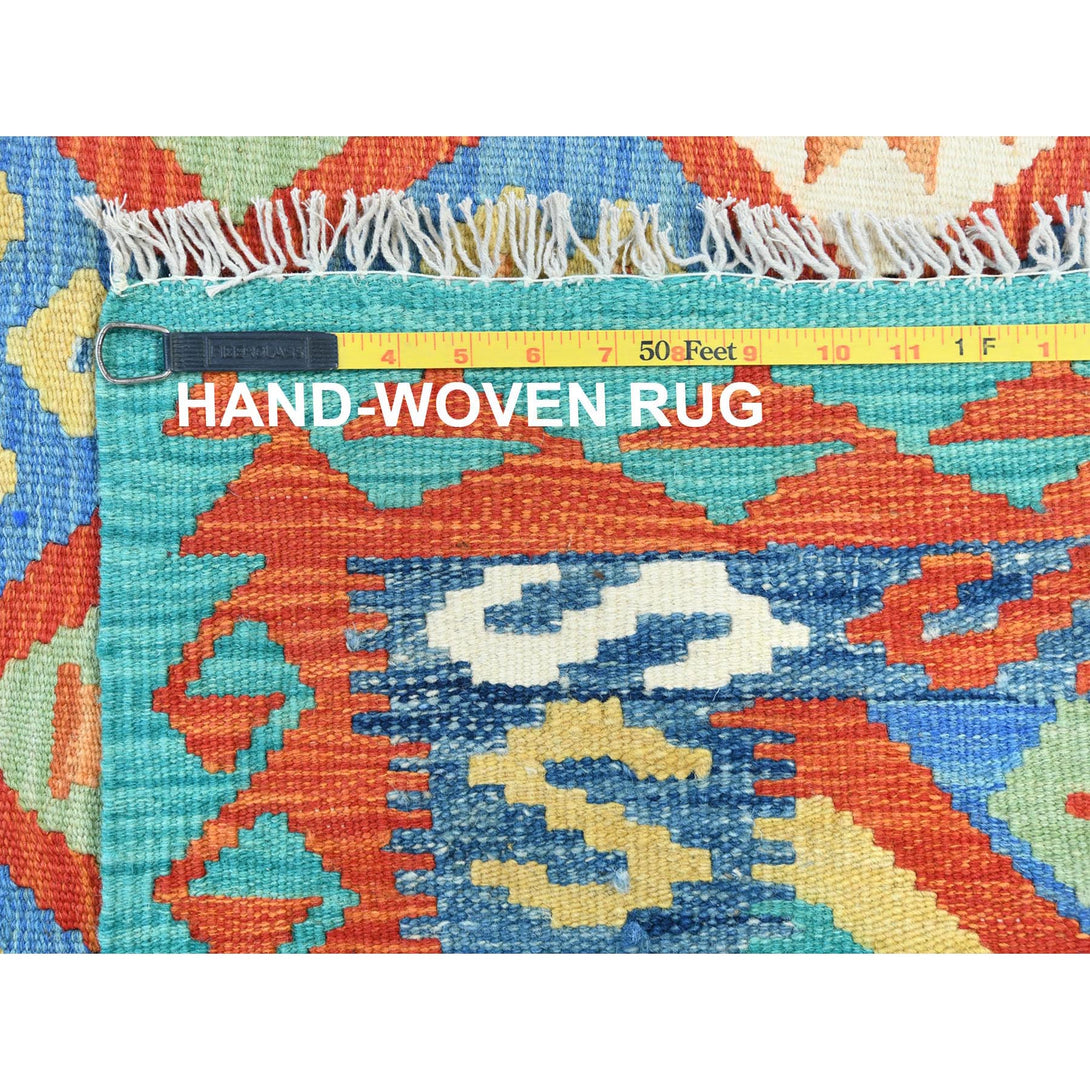 Handmade Flat Weave Area Rug > Design# CCSR81387 > Size: 4'-3" x 5'-9"