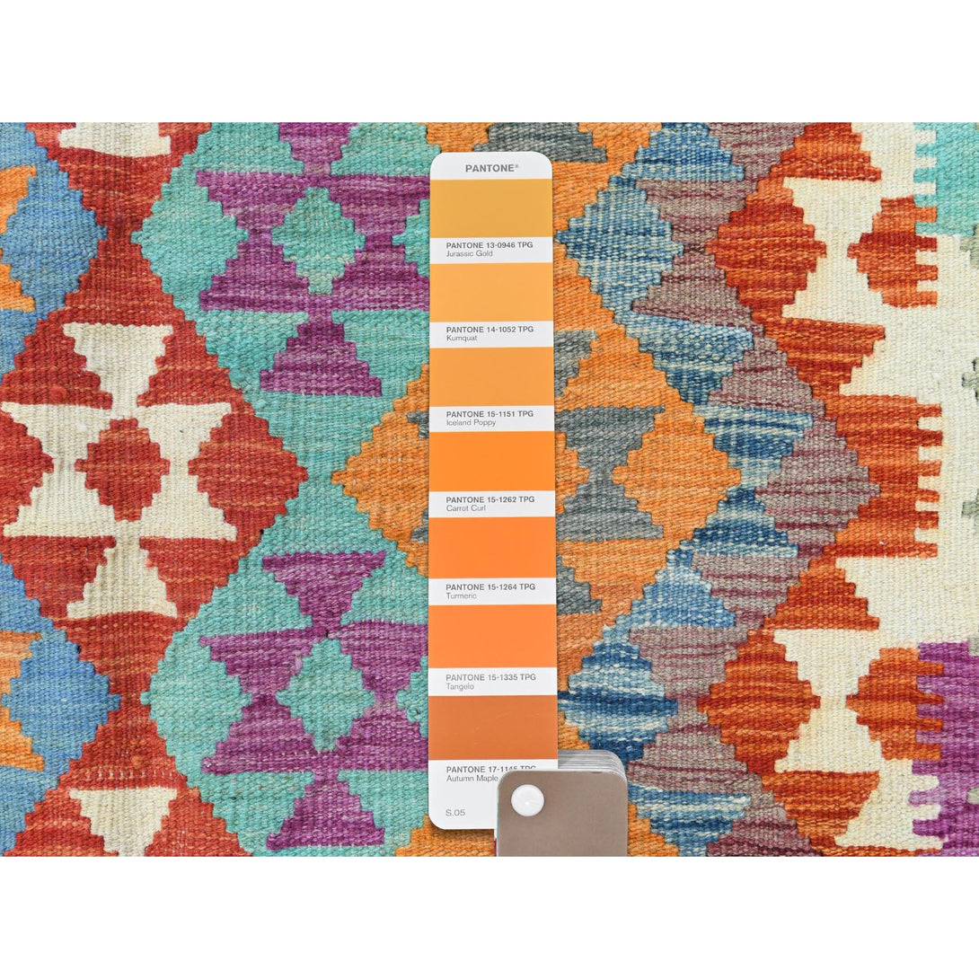 Handmade Flat Weave Area Rug > Design# CCSR81392 > Size: 5'-0" x 6'-3"