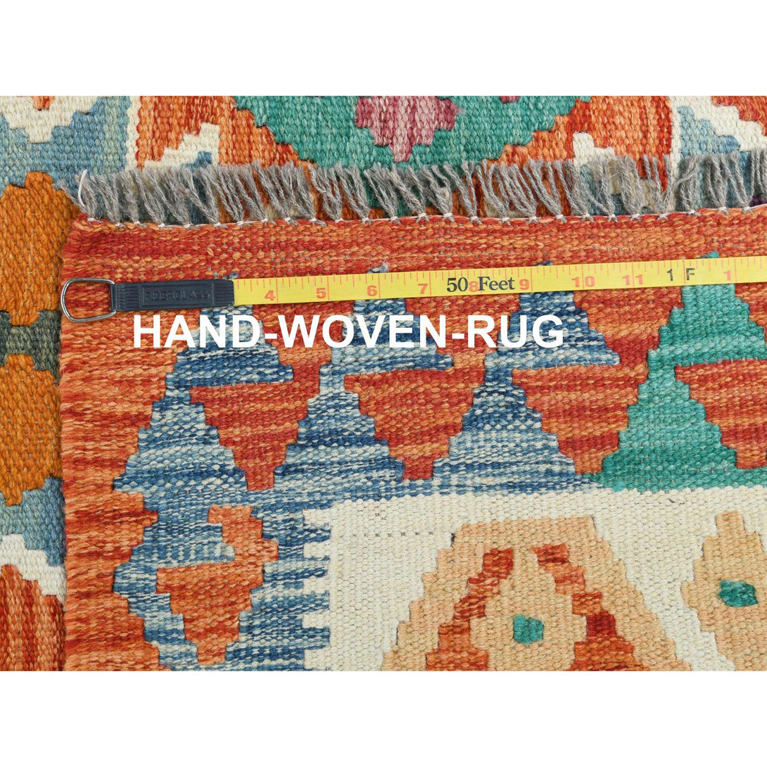 Handmade Flat Weave Area Rug > Design# CCSR81400 > Size: 4'-10" x 6'-6"