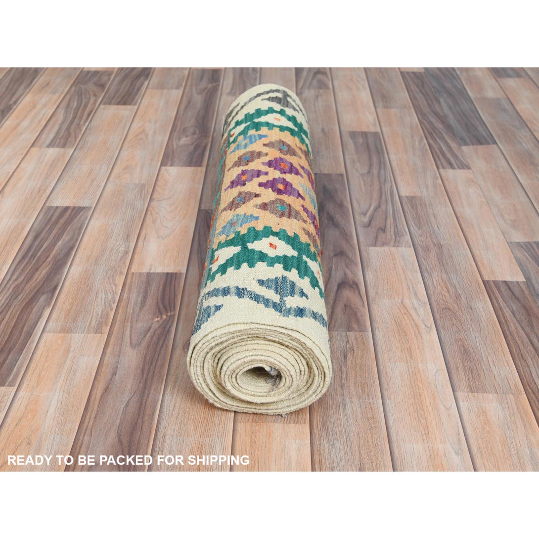 Handmade Flat Weave Runner > Design# CCSR81549 > Size: 2'-5" x 16'-3"