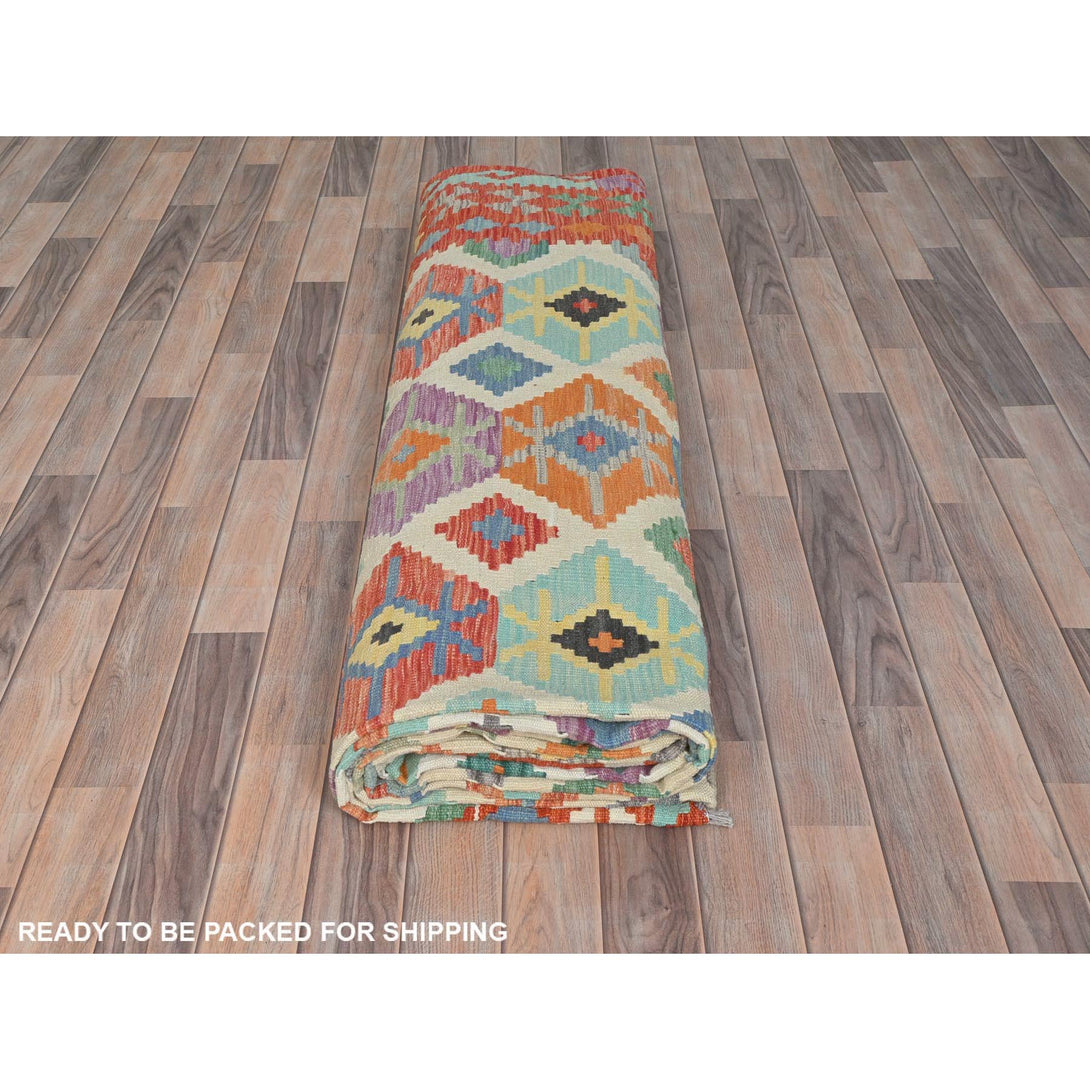 Handmade Flat Weave Area Rug > Design# CCSR81821 > Size: 10'-0" x 16'-5"