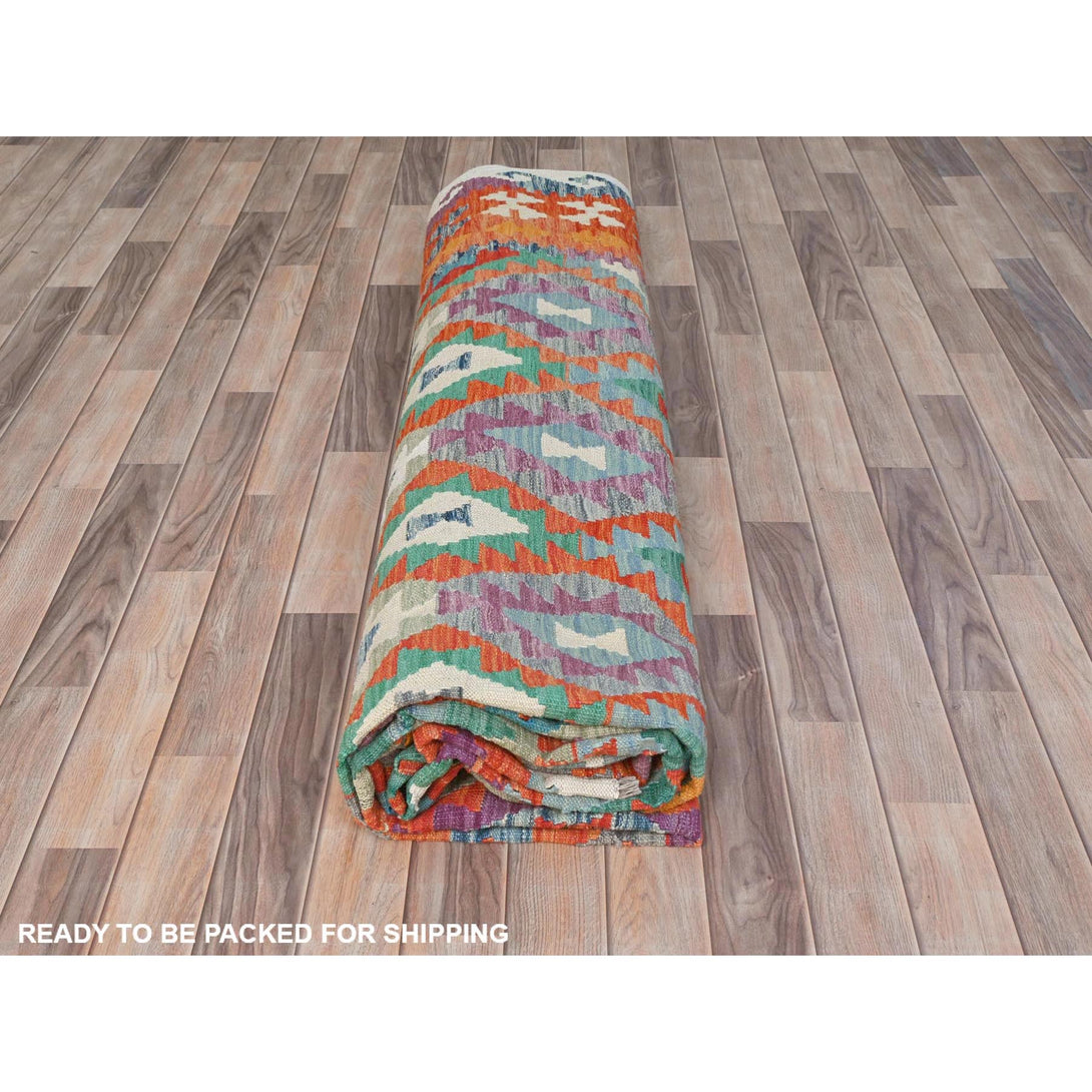 Handmade Flat Weave Area Rug > Design# CCSR81822 > Size: 10'-1" x 16'-3"