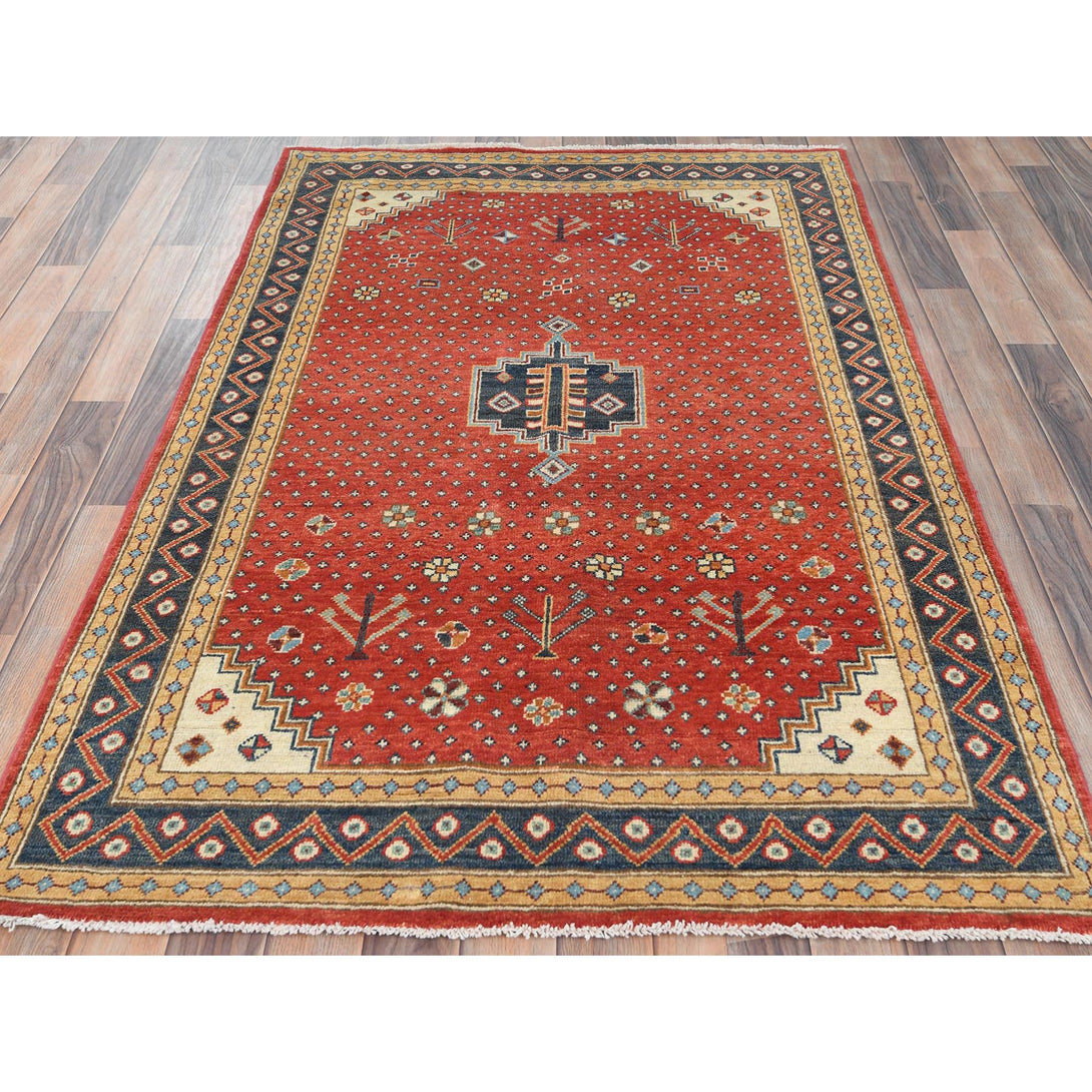 Handmade rugs, Carpet Culture Rugs, Rugs NYC, Hand Knotted Kazak Area Rug > Design# CCSR82719 > Size: 4'-0" x 5'-9"