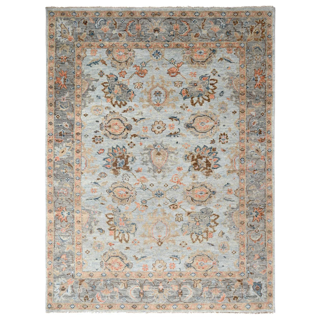 Handmade rugs, Carpet Culture Rugs, Rugs NYC, Hand Knotted Oushak And Peshawar Area Rug > Design# CCSR84355 > Size: 9'-0" x 12'-1"