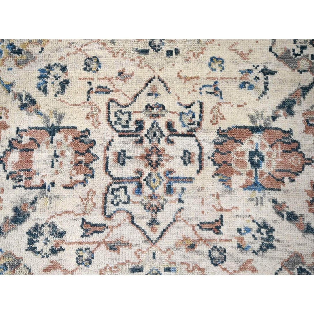 Handmade rugs, Carpet Culture Rugs, Rugs NYC, Hand Knotted Oushak And Peshawar Area Rug > Design# CCSR84363 > Size: 9'-9" x 14'-0"