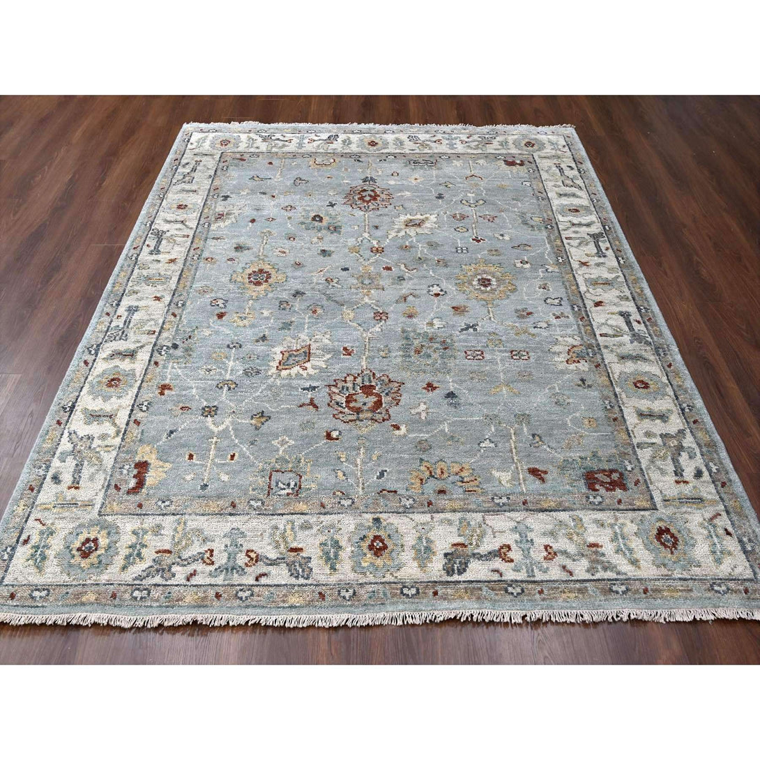 Handmade rugs, Carpet Culture Rugs, Rugs NYC, Hand Knotted Oushak And Peshawar Area Rug > Design# CCSR84370 > Size: 8'-0" x 9'-10"
