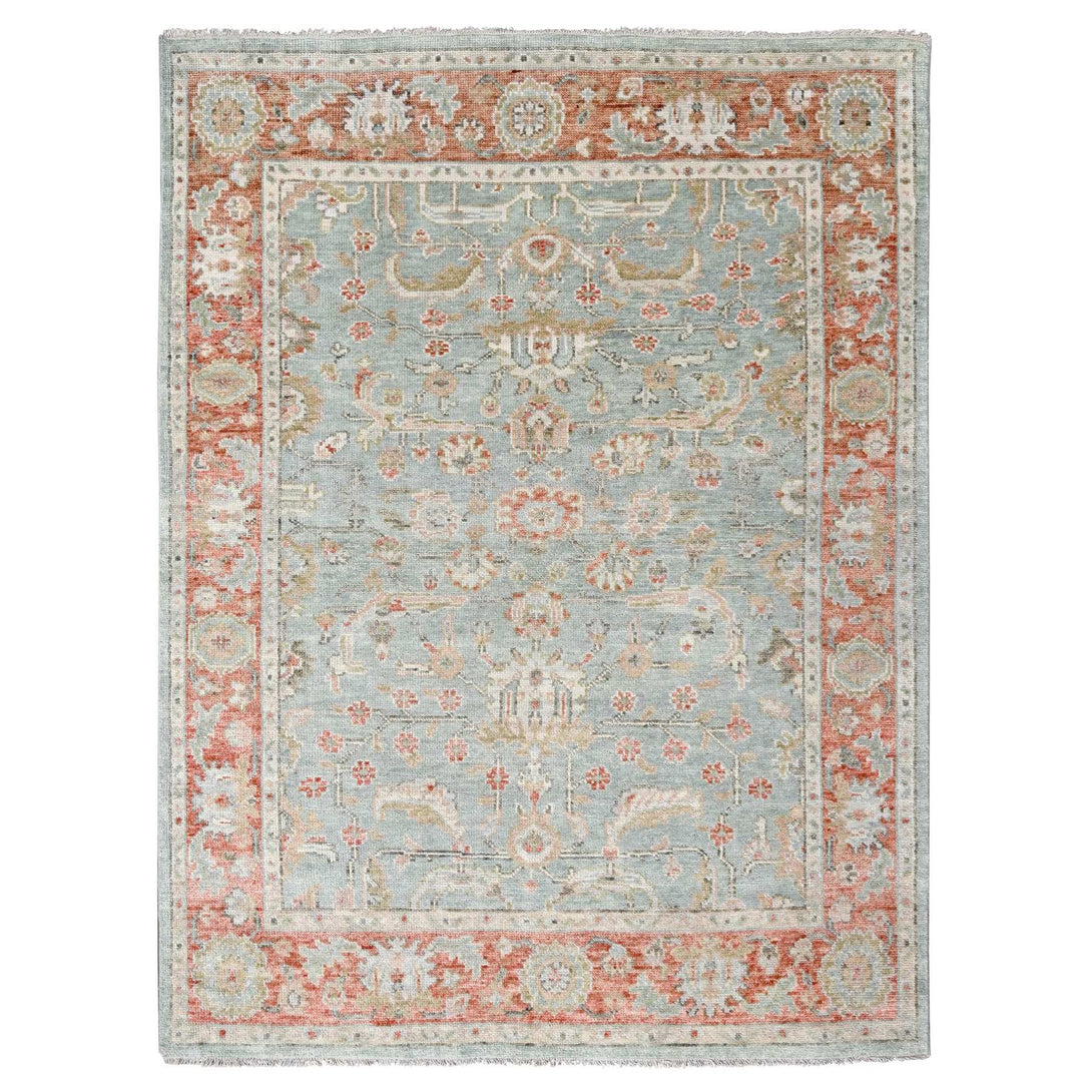 Handmade rugs, Carpet Culture Rugs, Rugs NYC, Hand Knotted Oushak And Peshawar Area Rug > Design# CCSR84390 > Size: 8'-0" x 10'-1"