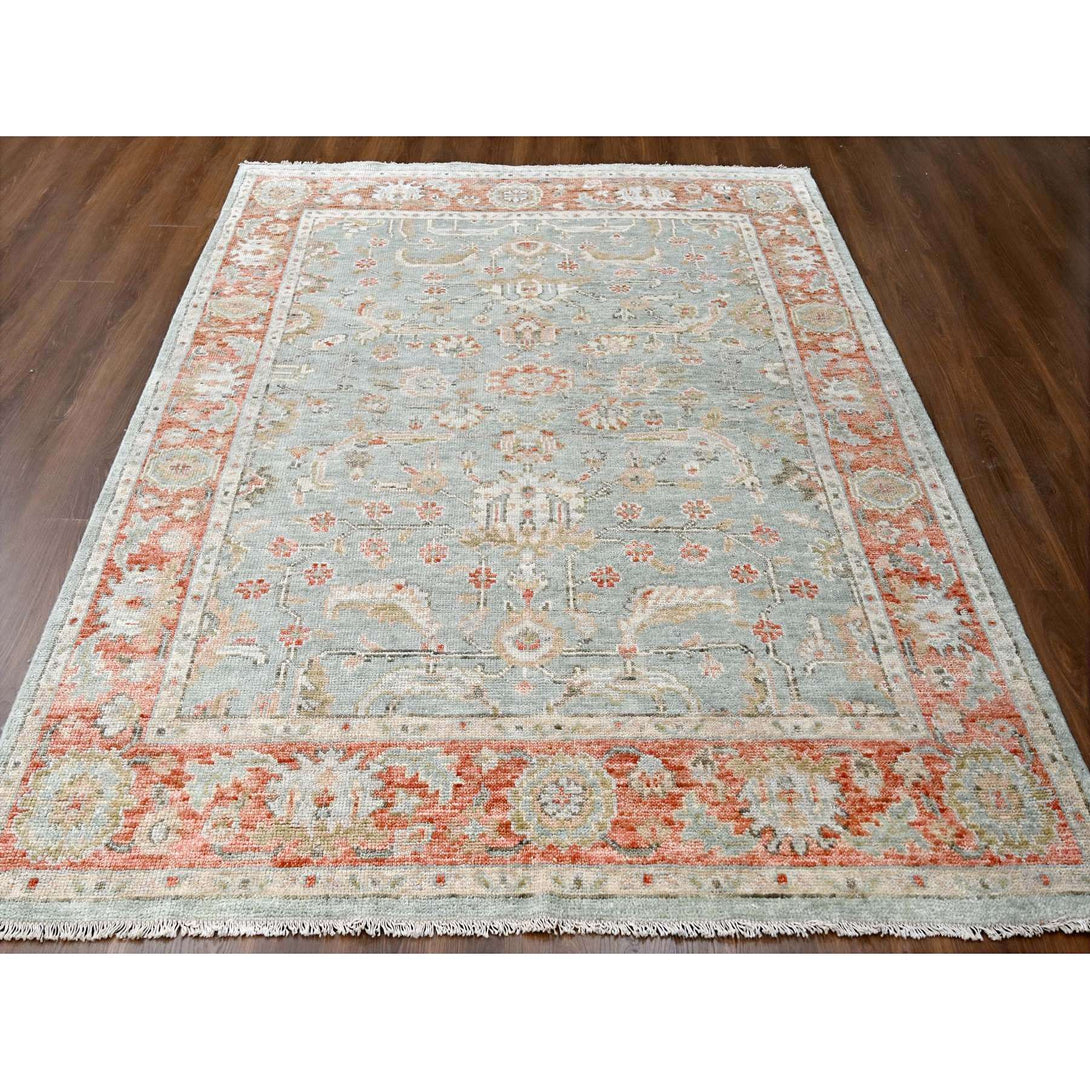 Handmade rugs, Carpet Culture Rugs, Rugs NYC, Hand Knotted Oushak And Peshawar Area Rug > Design# CCSR84390 > Size: 8'-0" x 10'-1"