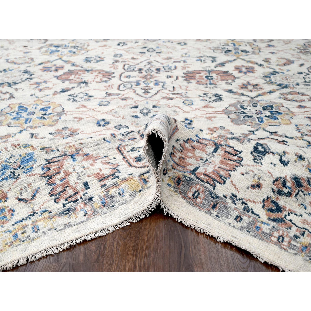 Handmade rugs, Carpet Culture Rugs, Rugs NYC, Hand Knotted Oushak And Peshawar Area Rug > Design# CCSR84400 > Size: 8'-10" x 11'-10"