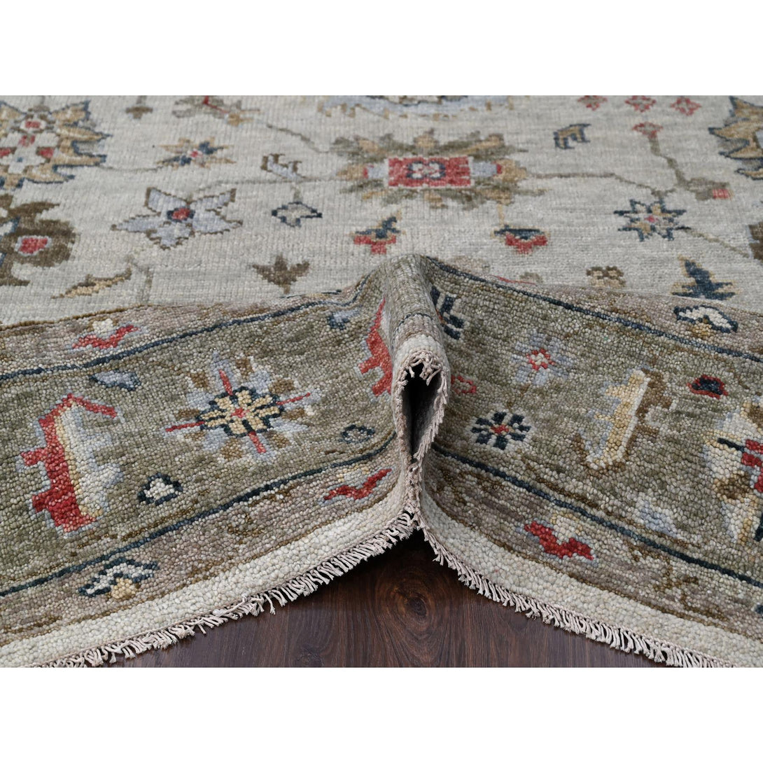 Handmade rugs, Carpet Culture Rugs, Rugs NYC, Hand Knotted Oushak And Peshawar Area Rug > Design# CCSR84424 > Size: 9'-0" x 11'-9"