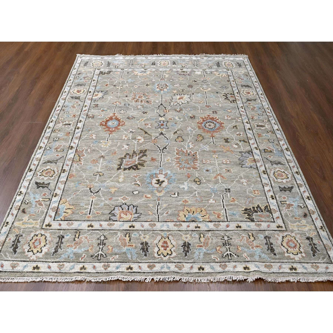 Handmade rugs, Carpet Culture Rugs, Rugs NYC, Hand Knotted Oushak And Peshawar Area Rug > Design# CCSR84425 > Size: 8'-0" x 10'-0"