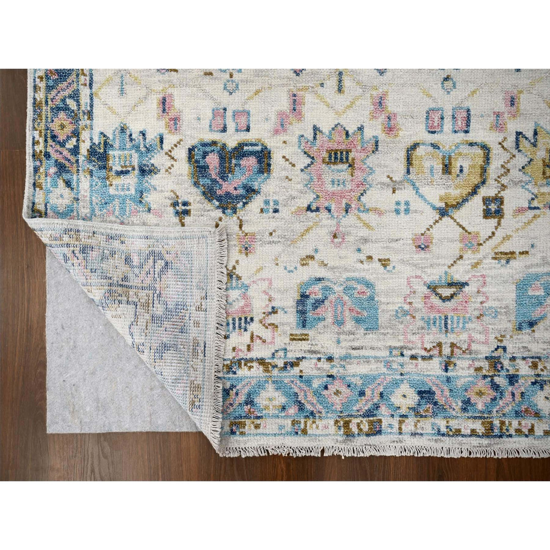 Handmade rugs, Carpet Culture Rugs, Rugs NYC, Hand Knotted Oushak And Peshawar Area Rug > Design# CCSR84427 > Size: 6'-2" x 9'-0"
