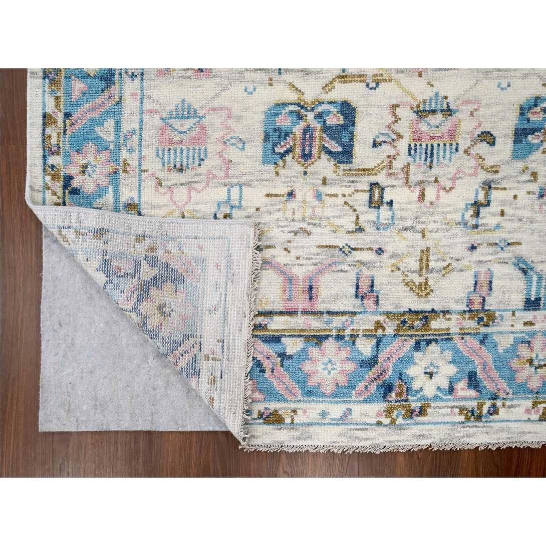 Handmade rugs, Carpet Culture Rugs, Rugs NYC, Hand Knotted Oushak And Peshawar Area Rug > Design# CCSR84428 > Size: 8'-10" x 11'-10"