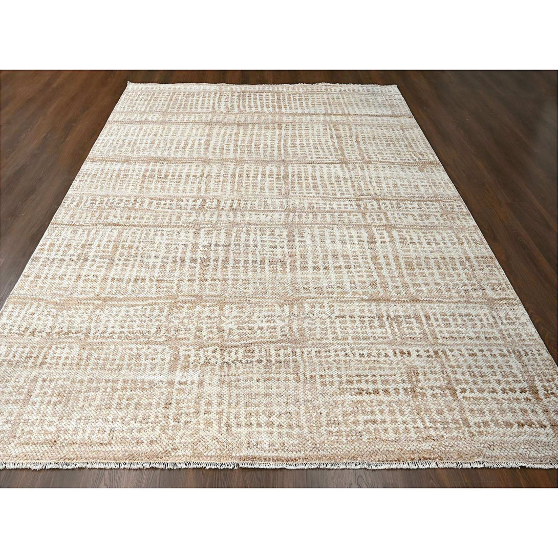 Hand Knotted Modern Area Rug > Design# CCSR84535 > Size: 8'-11" x 11'-11"