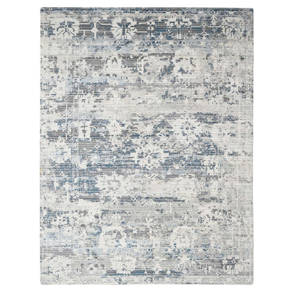Hand Knotted Modern Area Rug > Design# CCSR84578 > Size: 9'-3" x 12'-0"