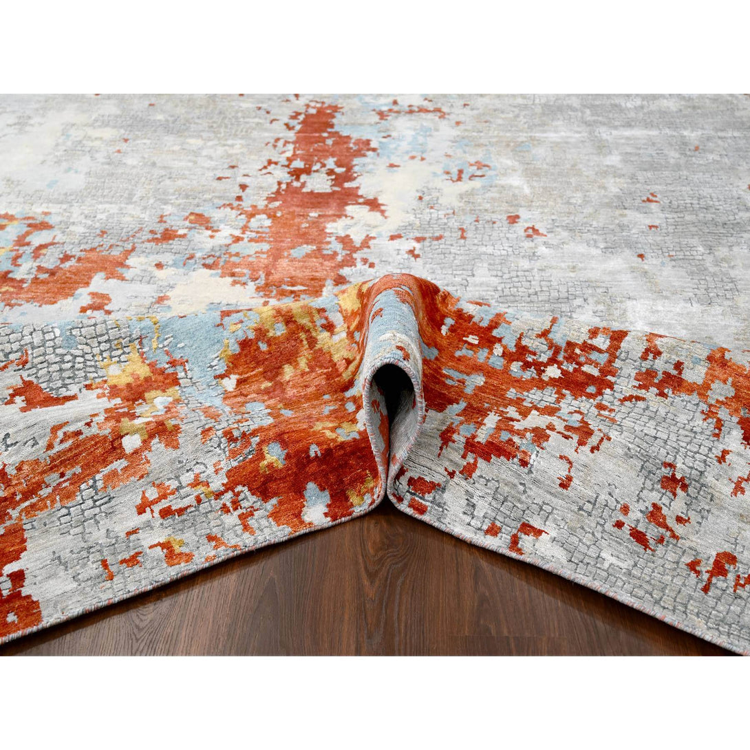 Hand Knotted Modern Area Rug > Design# CCSR84591 > Size: 12'-0" x 17'-10"
