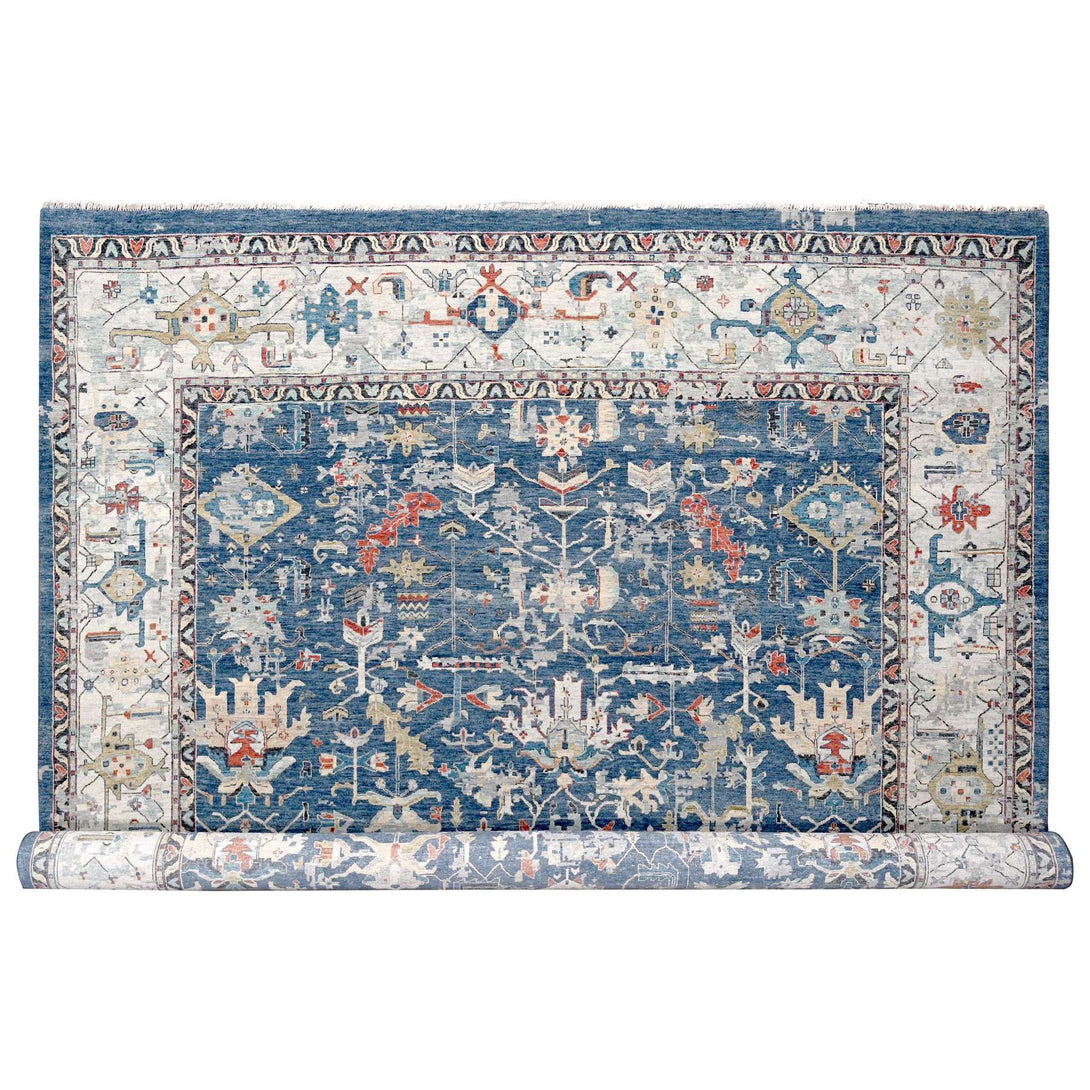 Hand Knotted Decorative Rugs Area Rug > Design# CCSR84595 > Size: 11'-10" x 14'-11"
