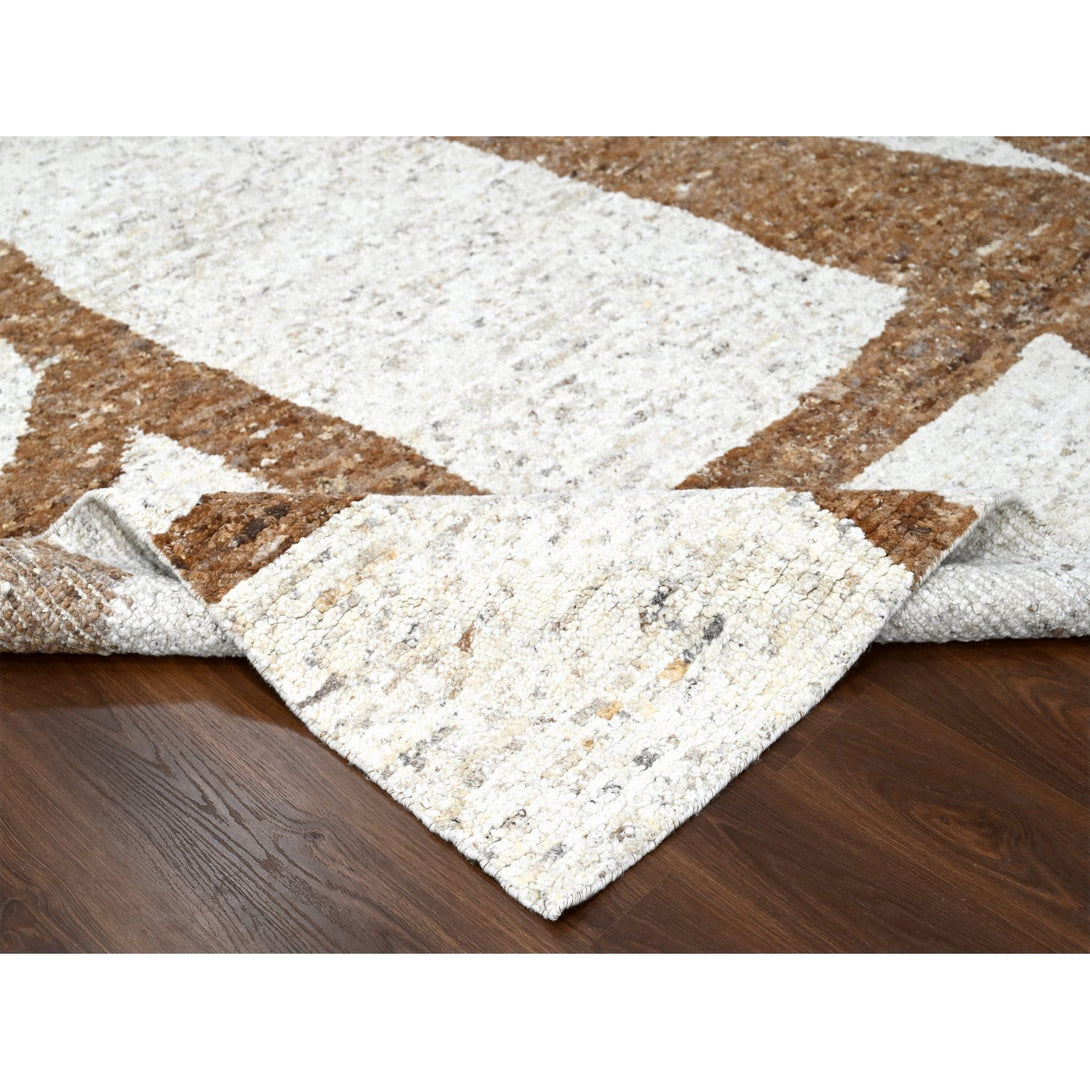 Hand Knotted Modern Area Rug > Design# CCSR84622 > Size: 8'-1" x 9'-10"