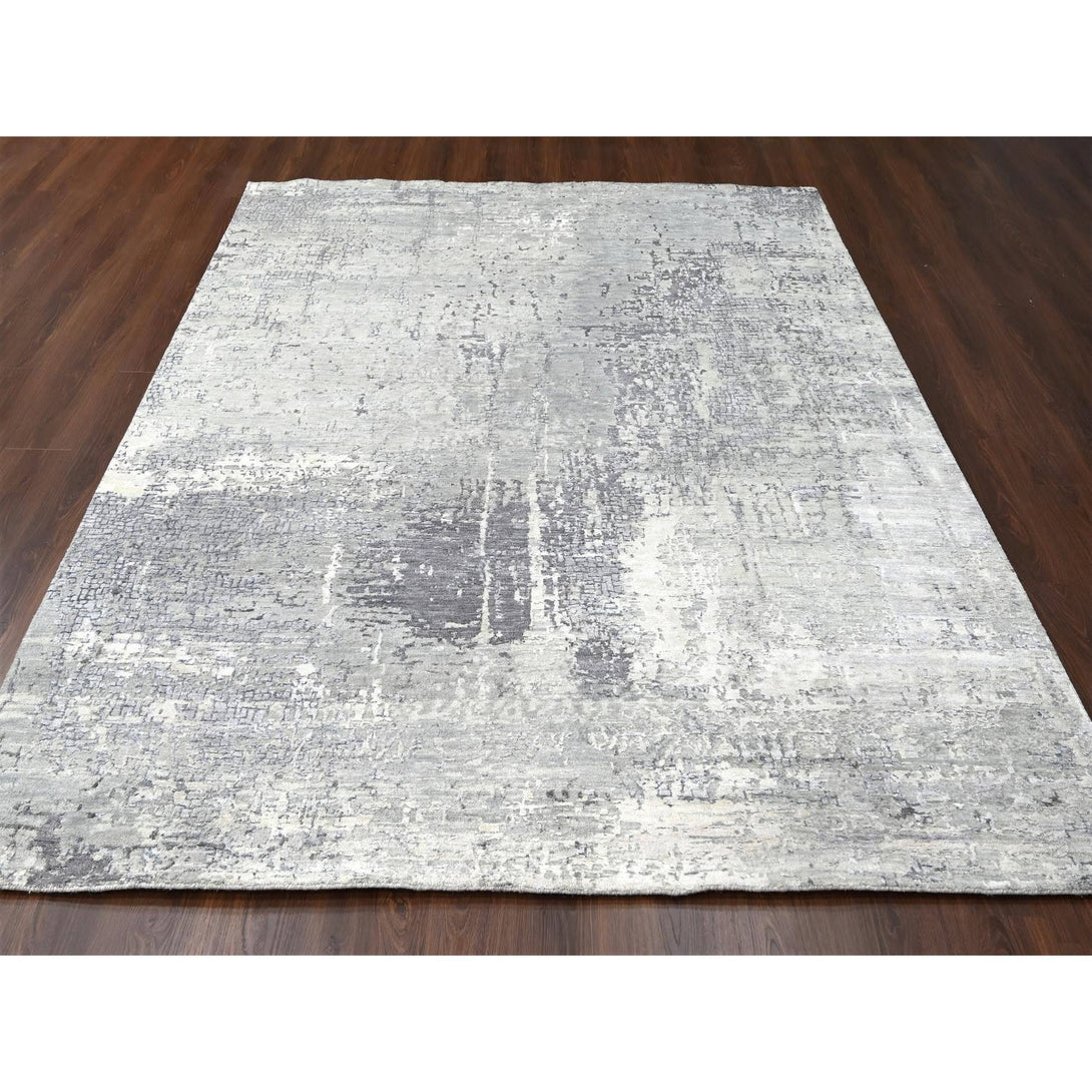 Hand Knotted Modern Area Rug > Design# CCSR84652 > Size: 8'-0" x 9'-10"