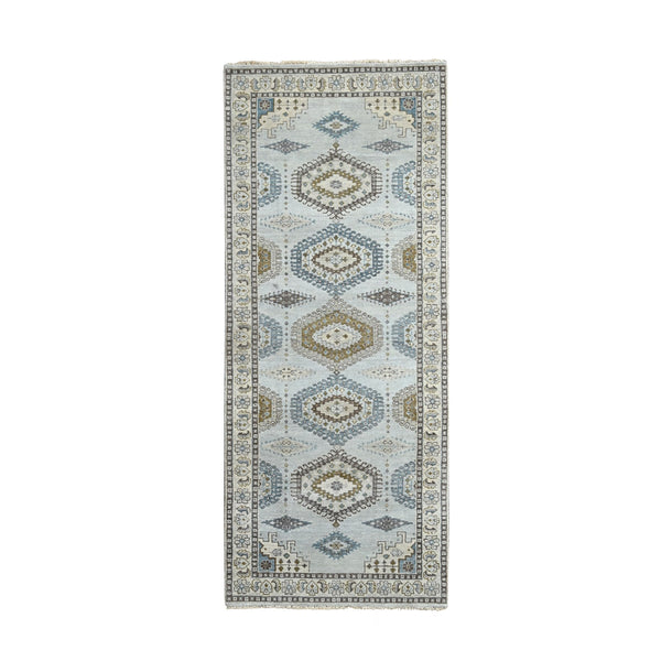 Hand Knotted  Rectangle Runner > Design# CCSR84759 > Size: 4'-0" x 10'-1"