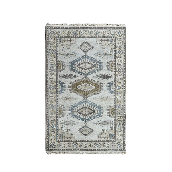 Hand Knotted  Rectangle Area Rug > Design# CCSR84768 > Size: 3'-1" x 5'-1"