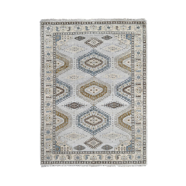 Hand Knotted  Rectangle Area Rug > Design# CCSR84802 > Size: 5'-2" x 7'-0"