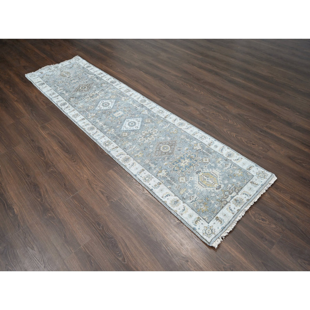Hand Knotted  Rectangle Runner > Design# CCSR84848 > Size: 2'-7" x 9'-11"