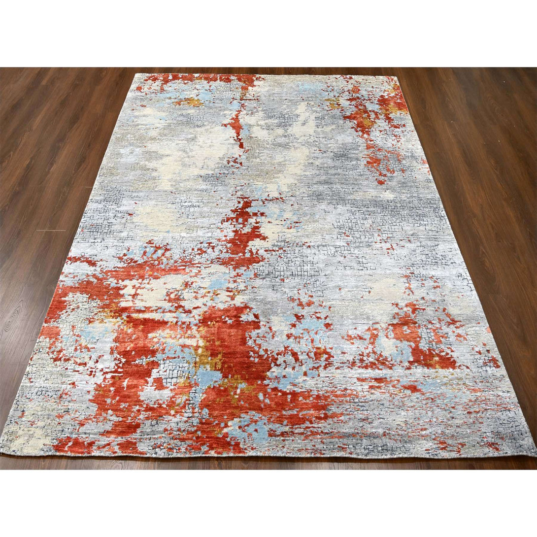 Hand Knotted  Rectangle Area Rug > Design# CCSR84901 > Size: 8'-0" x 9'-11"