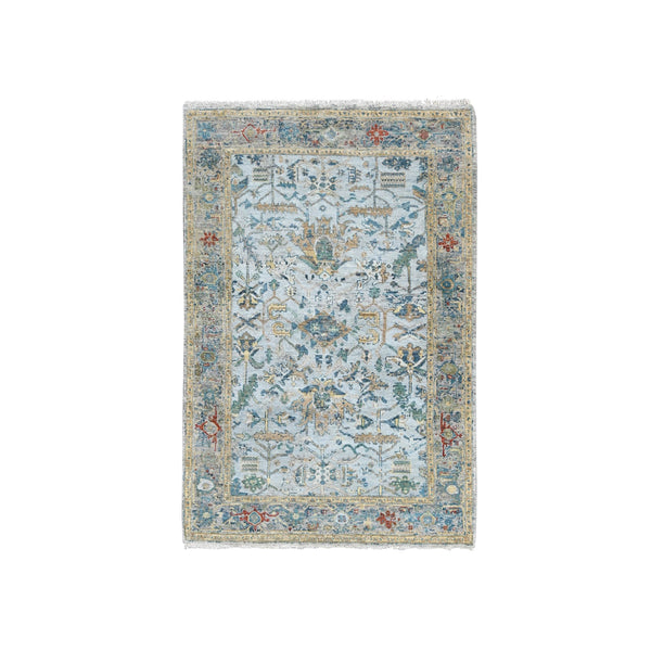 Hand Knotted  Rectangle Area Rug > Design# CCSR84914 > Size: 4'-0" x 5'-11"