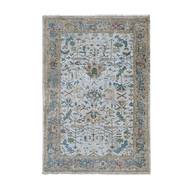 Hand Knotted  Rectangle Area Rug > Design# CCSR84916 > Size: 5'-11" x 8'-9"