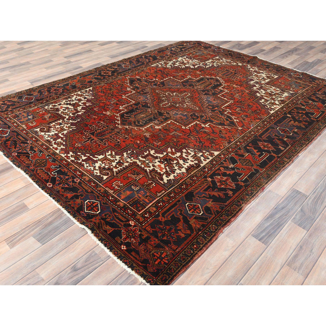 Handmade rugs, Carpet Culture Rugs, Rugs NYC, Hand Knotted Heriz Area Rug > Design# CCSR85050 > Size: 7'-1" x 9'-5"