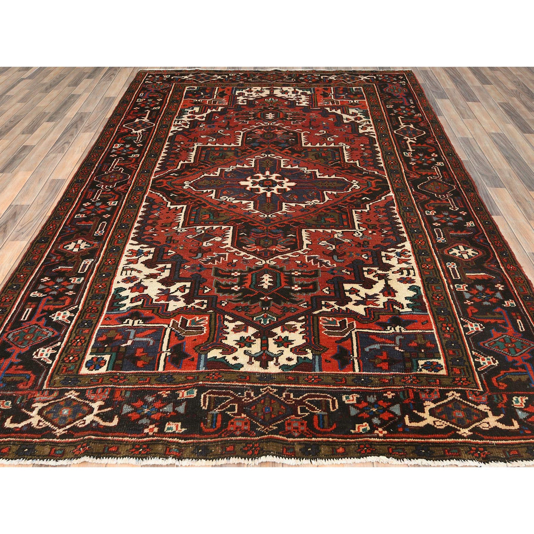 Handmade rugs, Carpet Culture Rugs, Rugs NYC, Hand Knotted Heriz Area Rug > Design# CCSR85237 > Size: 6'-8" x 9'-3"