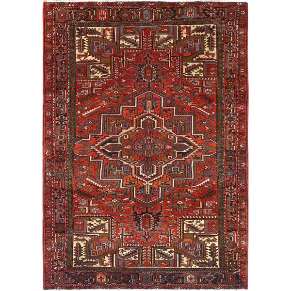 Handmade rugs, Carpet Culture Rugs, Rugs NYC, Hand Knotted Heriz Area Rug > Design# CCSR85241 > Size: 6'-9" x 10'-0"