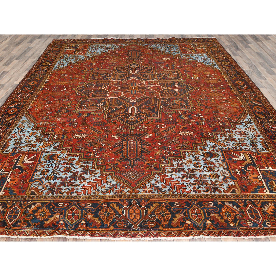 Handmade rugs, Carpet Culture Rugs, Rugs NYC, Hand Knotted Heriz Area Rug > Design# CCSR85252 > Size: 9'-6" x 12'-2"
