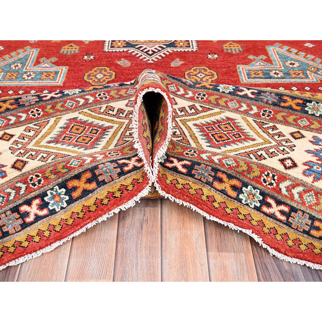 Handmade Kazak Area Rug > Design# CCSR85413 > Size: 9'-1" x 12'-0"