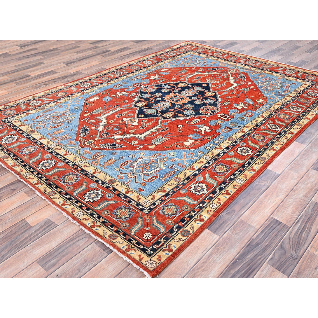 Hand Knotted Decorative Rugs Area Rug > Design# CCSR85430 > Size: 6'-0" x 8'-9"