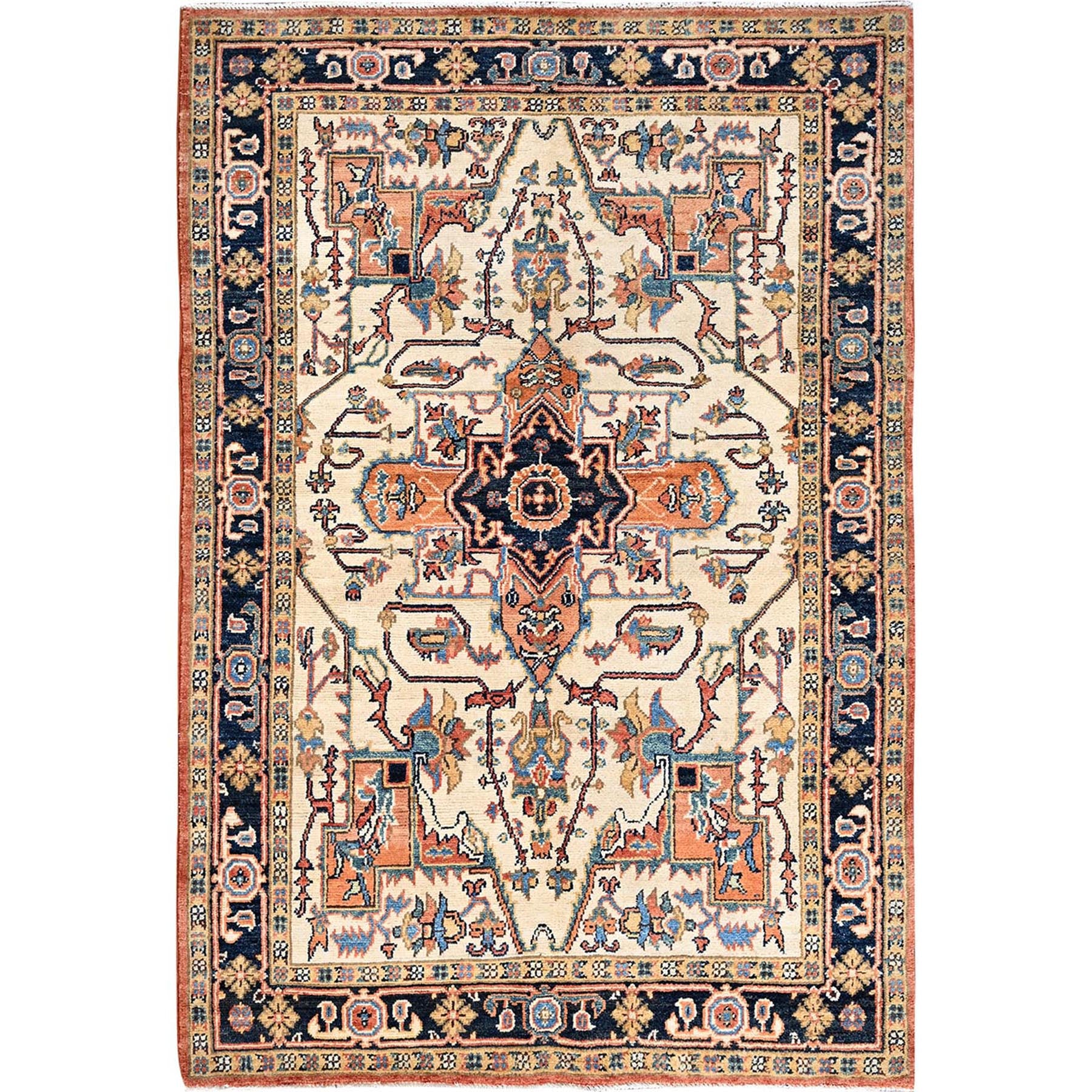 Hand Knotted Decorative Rugs Area Rug > Design# CCSR85488 > Size: 4'-0" x 5'-10"