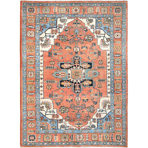 Hand Knotted Decorative Rugs Area Rug > Design# CCSR85489 > Size: 4'-0" x 5'-6"