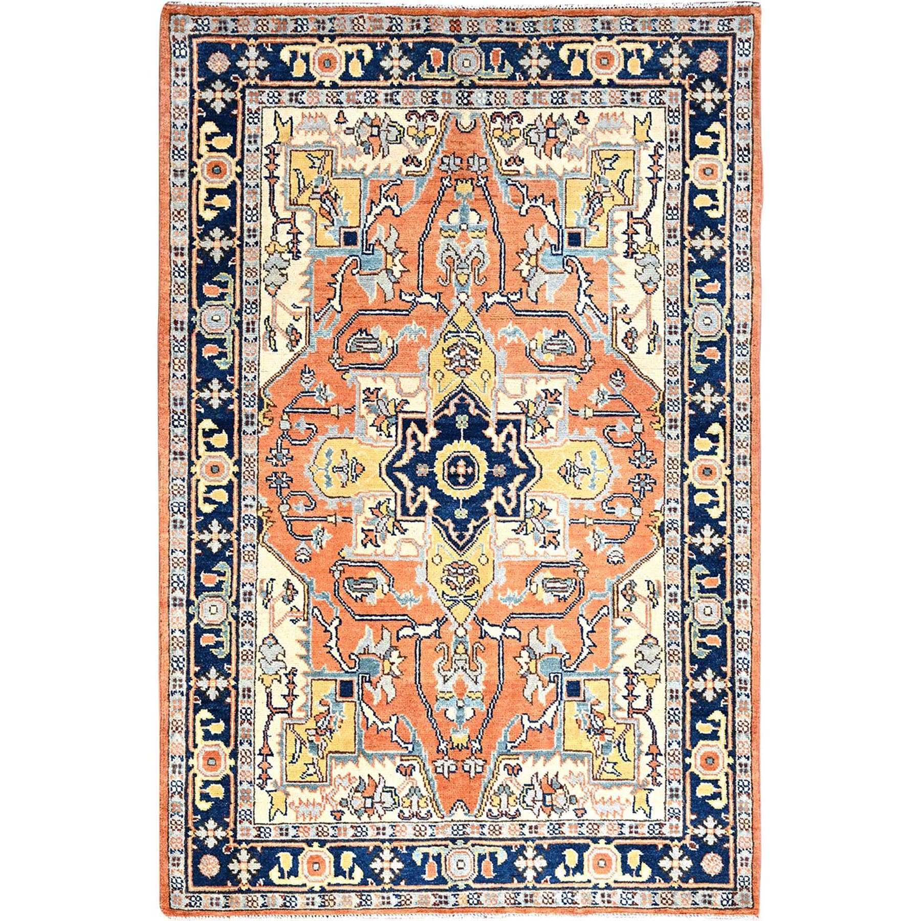 Hand Knotted Decorative Rugs Area Rug > Design# CCSR85492 > Size: 4'-0" x 6'-0"