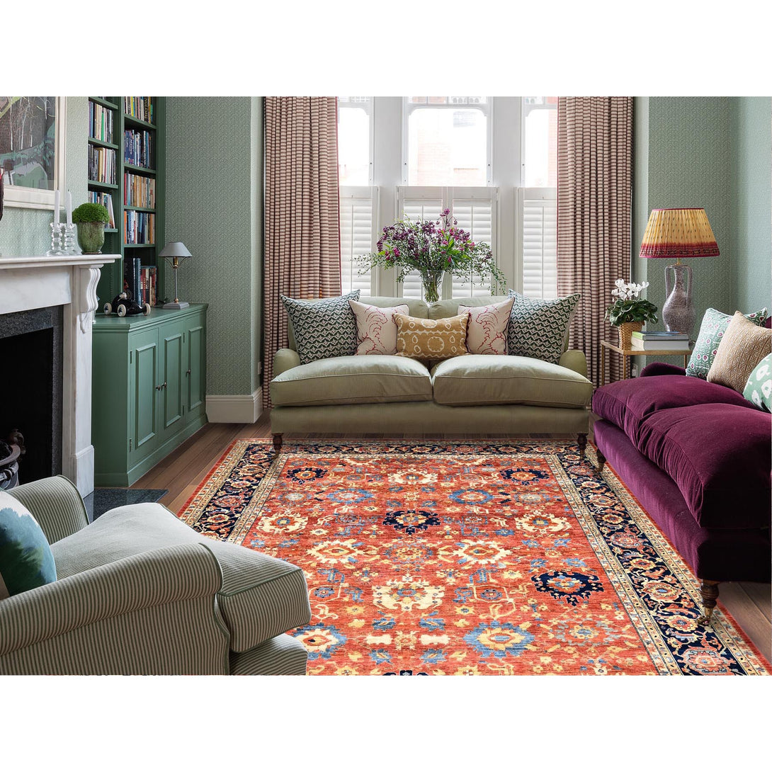 Hand Knotted Decorative Rugs Area Rug > Design# CCSR85614 > Size: 9'-1" x 11'-7"