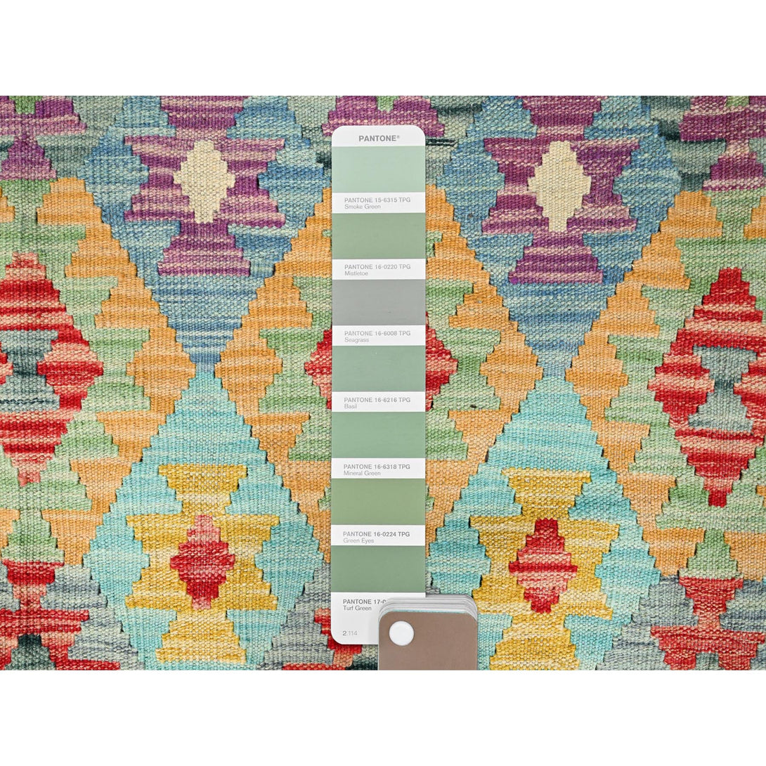 Handmade Flat Weave Area Rug > Design# CCSR85708 > Size: 6'-8" x 9'-7"
