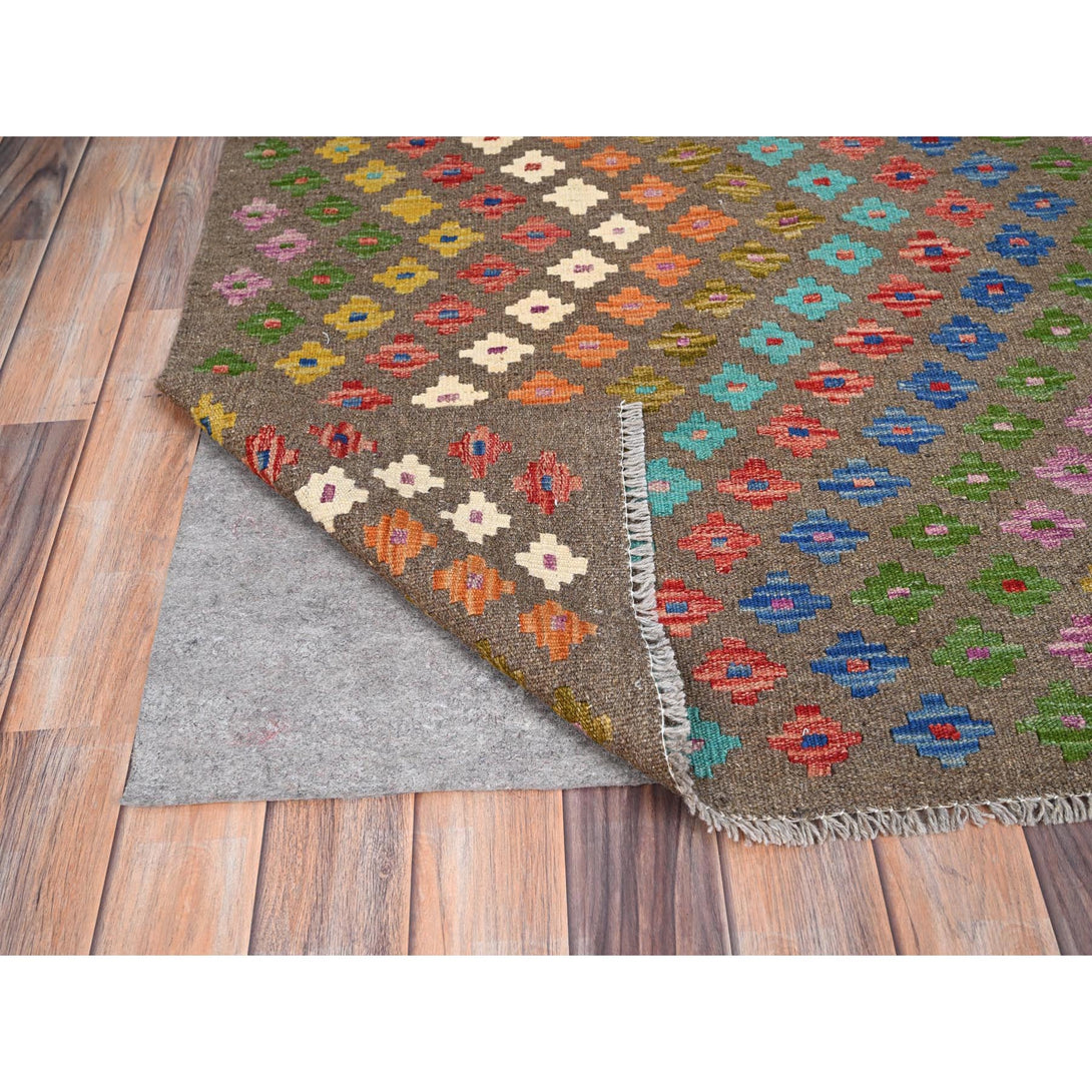 Handmade Flat Weave Area Rug > Design# CCSR85710 > Size: 7'-0" x 9'-8"