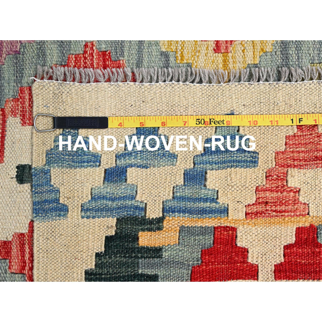 Handmade Flat Weave Area Rug > Design# CCSR85713 > Size: 6'-8" x 9'-5"