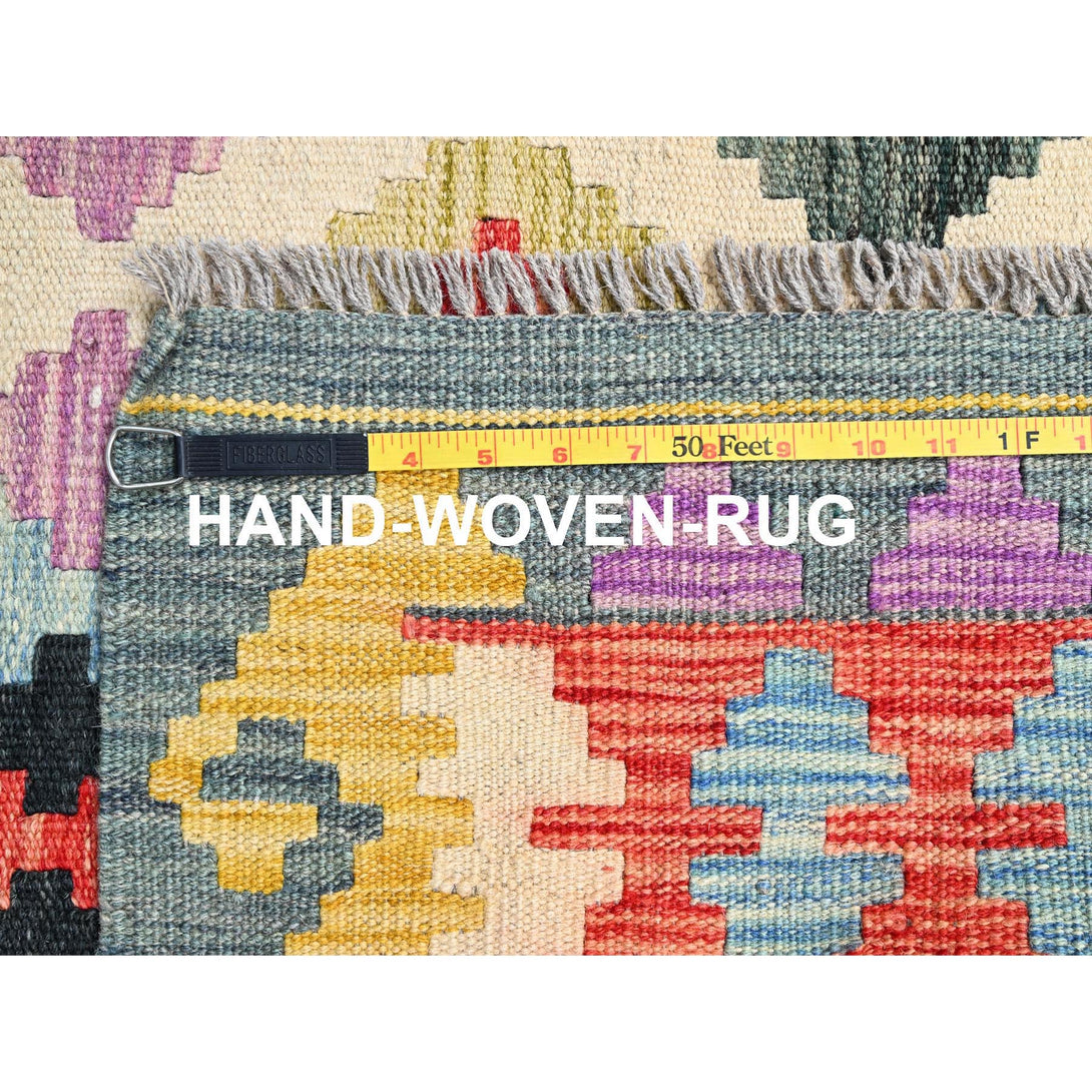 Handmade Flat Weave Area Rug > Design# CCSR85716 > Size: 6'-7" x 9'-7"
