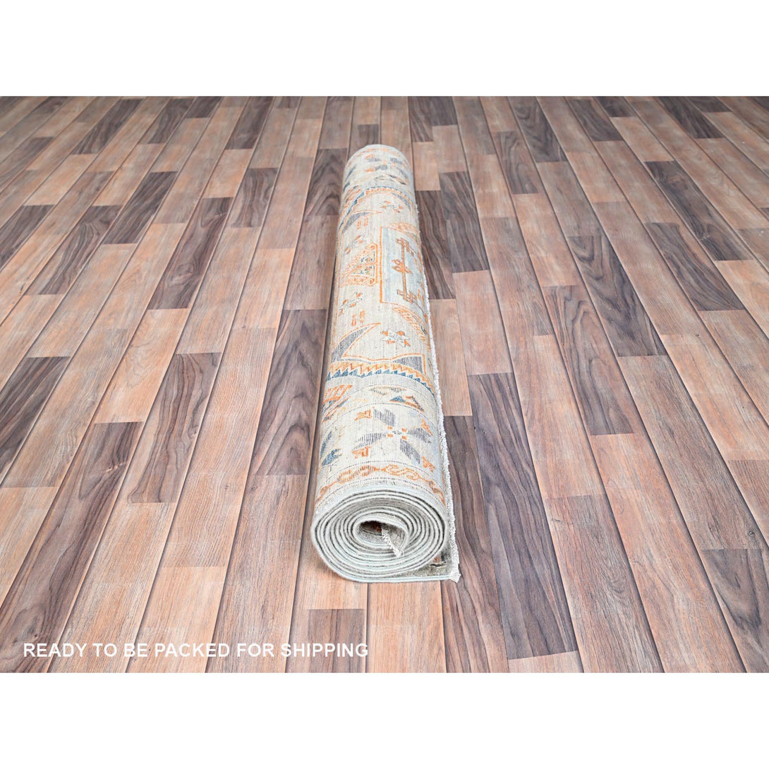 Hand Knotted Decorative Rugs Area Rug > Design# CCSR85840 > Size: 4'-0" x 11'-9"